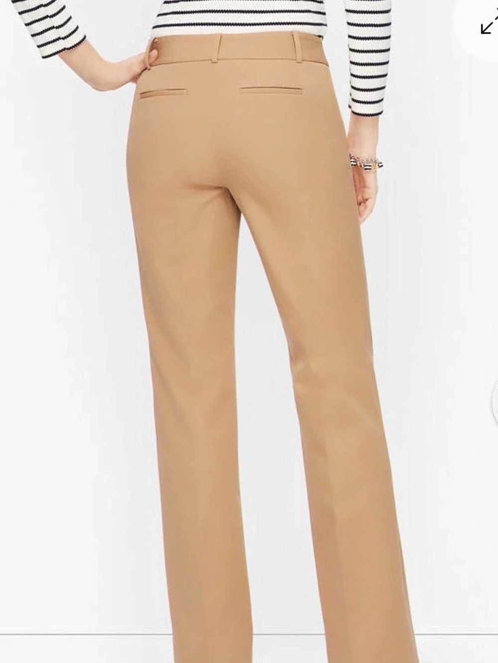 Talbots Newport Pants Bootcut Pants in Brown Size 14W petite great condition